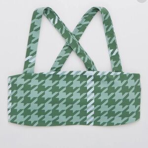 Offline By Aerie Green Real Me Stretch Xtra Square Neck Sports Bra  Medi…